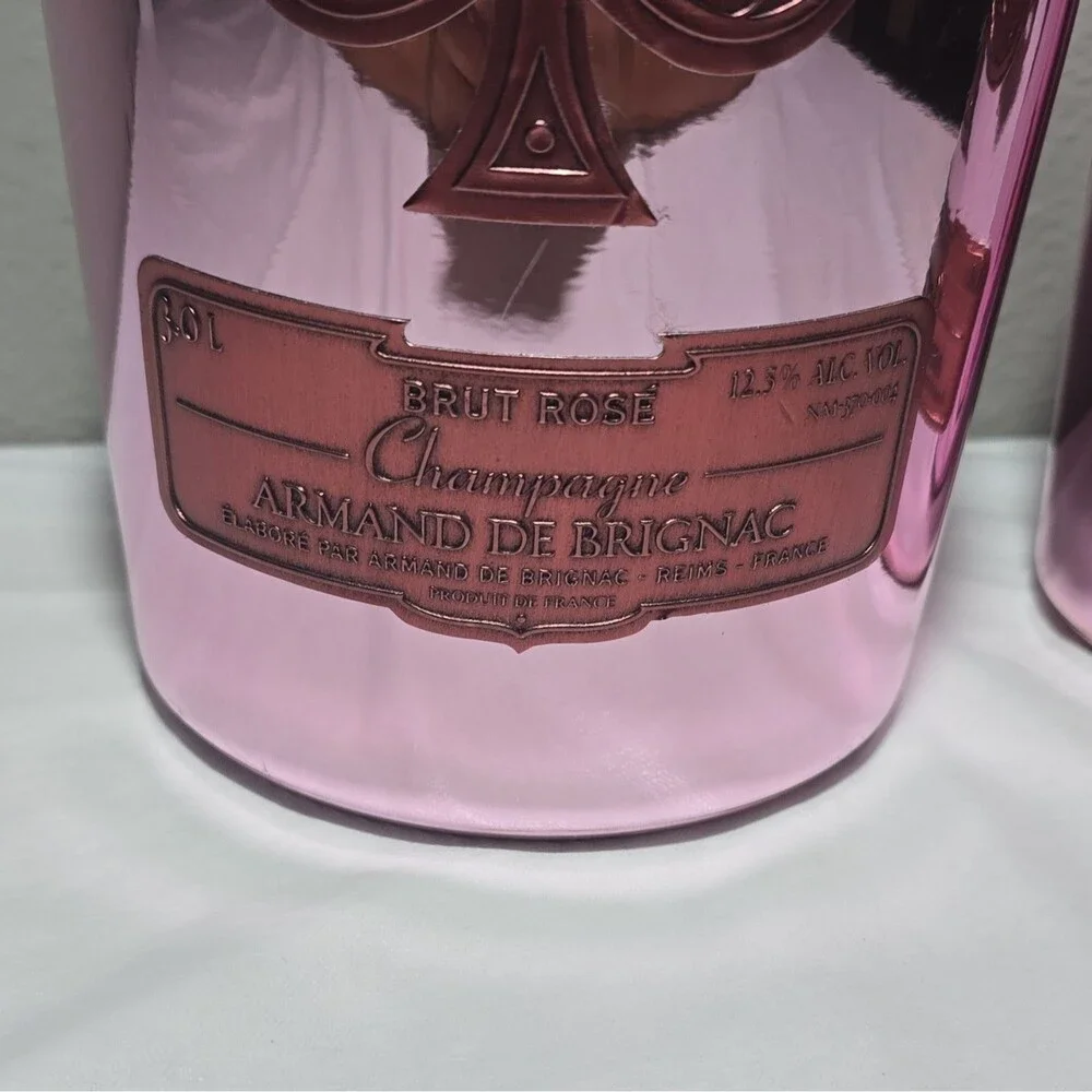 Armand de Brignac Brut Rosé Pink Champagne Display Dummy Bottles 1.5L 3.0L [C]